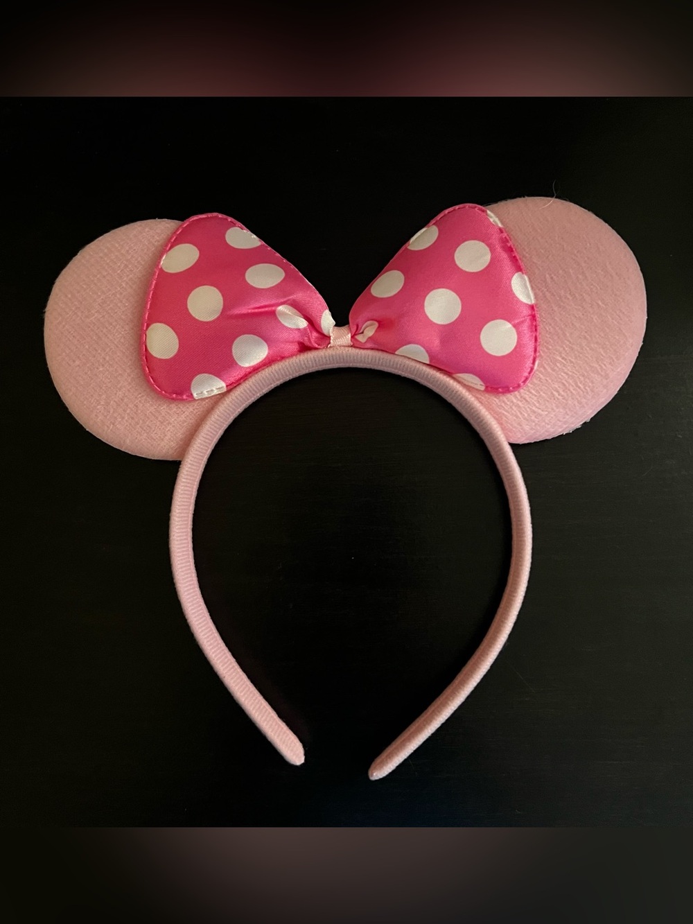 Disney Pink Polka Dot Minnie Ear Headband